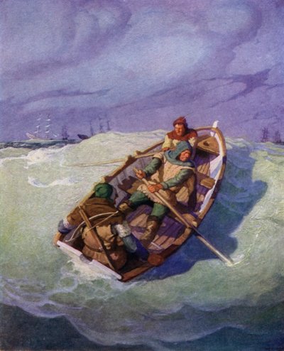 Illustrazione per La Freccia Nera di Robert Louis Stevenson da Newell Convers Wyeth